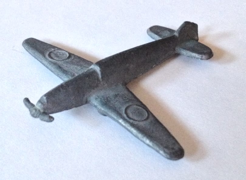 Found a lead airplane on a flea market|Fant et bly-fly på loppemarked